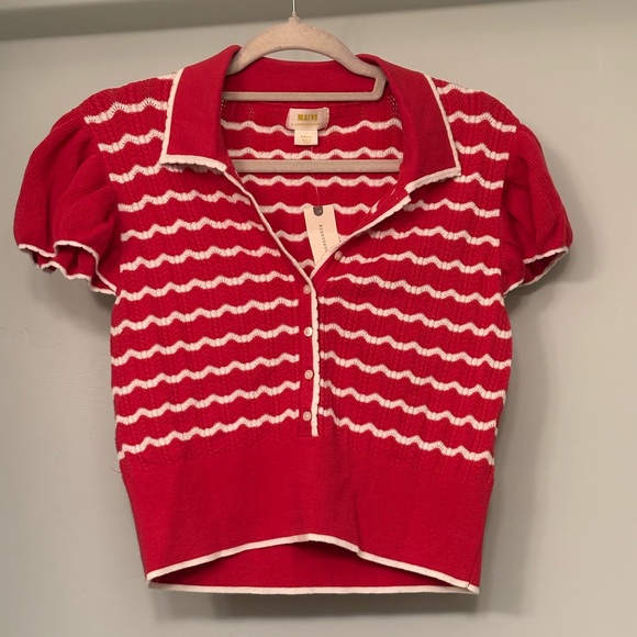 NWT Maeve Anthropologie Striped Top - Picture 2 of 5
